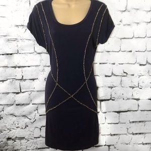 Forever 21 | Navy Sequin Shirt Dress